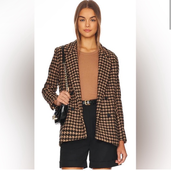 NWT Blank NYC Book Club Houndstooth Blazer Jacket - Picture 3 of 7